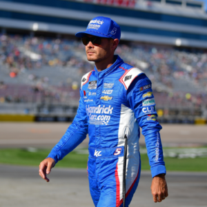 NASCAR Cup Series driver Kyle Larson (5) during qualifying for the South Point 400 at Las Vegas Motor Speedway.