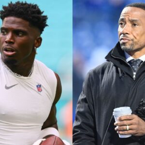 Tyreek Hill and Rodney Harrison