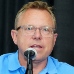 Leigh Diffey during US Olympic Team Trials press conference at Hayward Field.