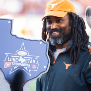 Former Texas Longhorns running back Ricky Williams in attendance of the game against the Clemson Tigers during the CFP National playoff first round at Darrell K Royal-Texas Memorial Stadium.