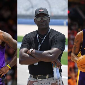 LeBron James(L), Michael Jordan(Center), and Kobe Bryant(R)