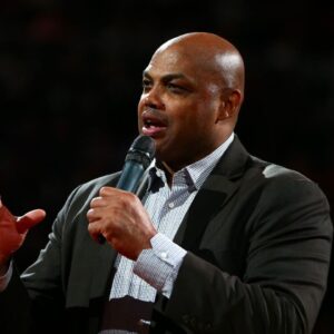 Phoenix Suns former guard Charles Barkley in attendance of the game against the Oklahoma City Thunder at Talking Stick Resort Arena