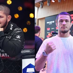Khabib Nurmagomedov (L), Usman Nurmagomedov (R)