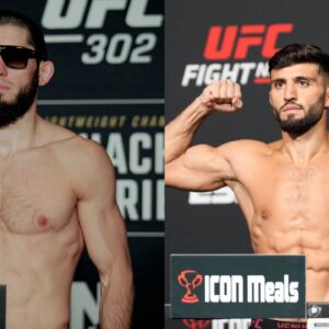 Islam Makhachev (L), Arman Tsarukyan (R)