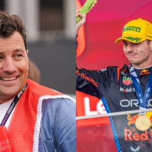 Will Buxton (L) and Max Verstappen (R)