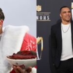 Travis Kelce and Tiny Gonzalez