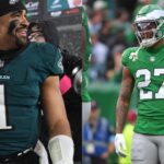 Eagles QB Jalen Hurts and CB Quinyon Mitchell