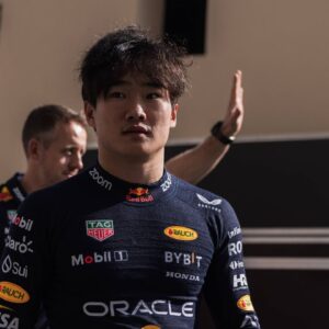 10.December.2024; Yuki Tsunoda of Japan and Visa Cash App RB in Rebull racing suits during the Formula One post-season test Abu Dhabi Yas Marina Circuit United Arab Emirates
