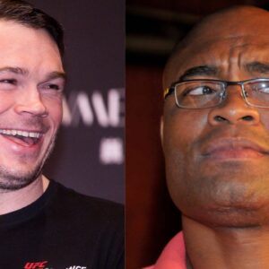 Forrest Griffin (L), Anderson Silva (R)