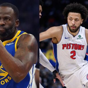 Draymond Green (L), Cade Cunningham (R)