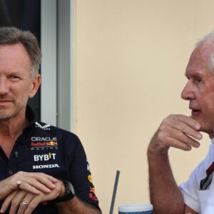 Christian Horner (gbr) Team principal Oracle Red Bull Racing. & Helmut Marko (AUS) Red Bull Racing.