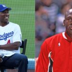 Byron Scott (L) and Michael Jordan (R)