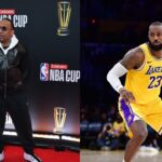 Stephen A. Smith (L), LeBron James (R)