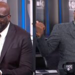 Shaquille O'Neal (L) and Kenny Smith (R)