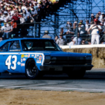 NASCAR Grand National Series driver Richard Petty (43) at the 1968 Motor Trend 500 at Riverside International Speedway.