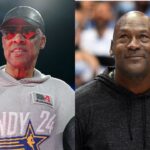 Julius Erving and Michael Jordan