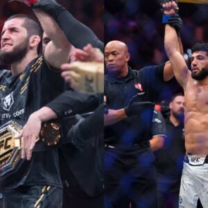 Islam Makhachev (L), Arman Tsarukyan (R)