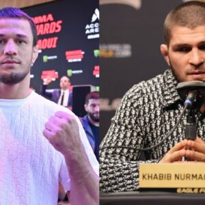 Usman Nurmagomedov (L), Khabib Nurmagomedov (R)