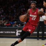 Jimmy Butler NBA: Portland Trail Blazers at Miami Heat
