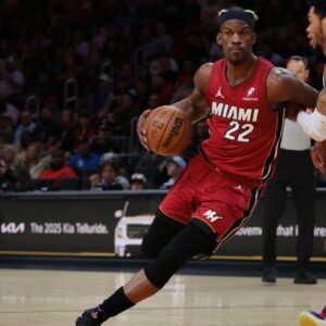 Jimmy Butler NBA: Portland Trail Blazers at Miami Heat