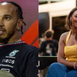 Lewis Hamilton (L) and Naomi Schiff (R)