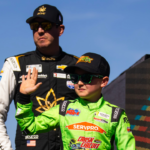 Brexton Busch, son of NASCAR Cup Series driver Kyle Busch during the Championship Race at Phoenix Raceway.