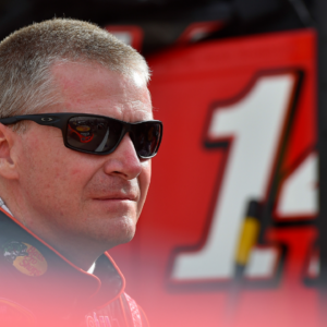 Aug 22, 2014; Bristol, TN, USA; NASCAR Sprint Cup Series driver Jeff Burton during qualifying for the Irwin Tools Night Race at Bristol Motor Speedway. Mandatory Credit: Jasen Vinlove-Imagn Images