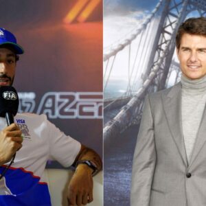 Daniel Ricciardo(L), Tom Cruise(R)
