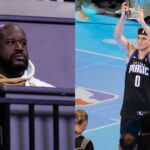 Shaquille O'Neal (L) and Mac McClung (R)