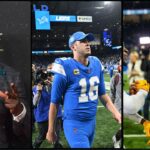 Shannon Sharpe, Jared Goff and Jayden Daniels