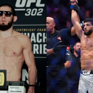 Islam Makhachev (L), Arman Tsarukyan (R)