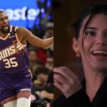 Kevin Durant(L) and Kendall Jenner(R)