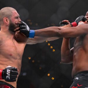 JIRI PROCHAZKA (31-5-1) of Hosteradice, Czechia defeats JAMAHAL HILL (12-3-0-1NC) of Chicago, IL by TKO (strike) at 3:01 of round 3 during UFC 311 at the Intuit Dome, Inglewood, California Inglewood USA - ZUMAo117 20250118_zsp_o117_113 Copyright: xMikaelxOnax