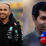 Lewis Hamilton (L) and Karun Chandhok (R)