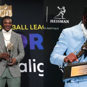 Lamar Jackson and Travis Hunter