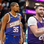 Devin Booker, Kevin Durant, and Jusuf Nurkic