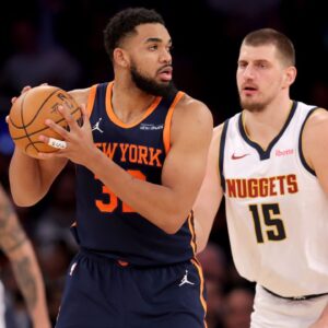 Karl-Anthony Towns NBA: Denver Nuggets at New York Knicks