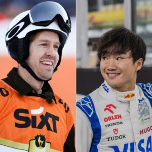 Sebastian Vettel(L), Yuki Tsunoda(R)