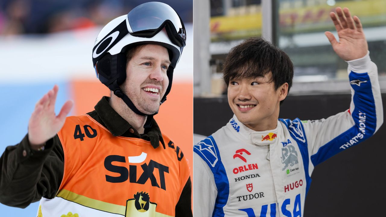 Sebastian Vettel(L), Yuki Tsunoda(R)