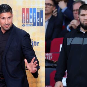 Brendan Schaub (L), Khabib Nurmagomedov (R)