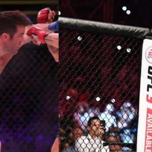 Chael Sonnen (L) and Khabib (R)