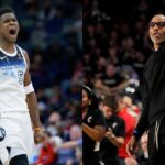 Anthony Edwards(L) and Kenyon Martin(R)