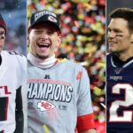 Matt Ryan, Patrick Mahomes and Tom Brady