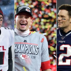 Matt Ryan, Patrick Mahomes and Tom Brady