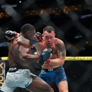 Colby Covington and Joaquin Buckley meet in the octagon for a 5-round welterweight bout during UFC Fight Night - Covington vs Buckley at Amalie Arena on December 15, 2024 in Tampa, Florida ( PxImages) Tampa, Florida United States - ZUMAp175 20241215_zsa_p175_071 Copyright: xJordanxHeraldx