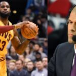 LeBron James (L) and Shane Battier (R)