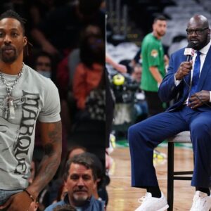 Dwight Howard (L) and Shaquille O'Neal (R)