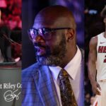 Pat Riley(L), Shaquille O'Neal(Center), Jimmy Butler(R)