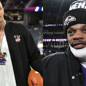 Rob Gronkowski and Lamar Jackson