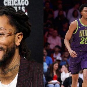 Derrick Rose (L) and Trey Murphy III (R)
